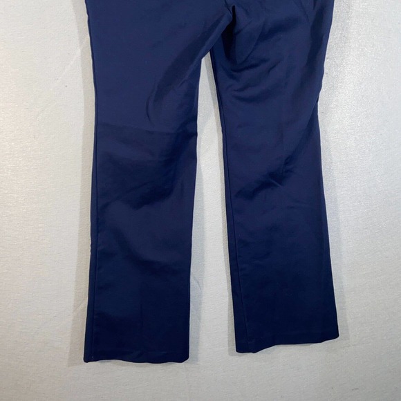 Chicos Pants Womens 0.5 Blue Dark Pockets High Waisted Flared Business Casual - Picture 8 of 14